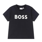 BOSS Baby Contrast Logo Navy T-Shirt