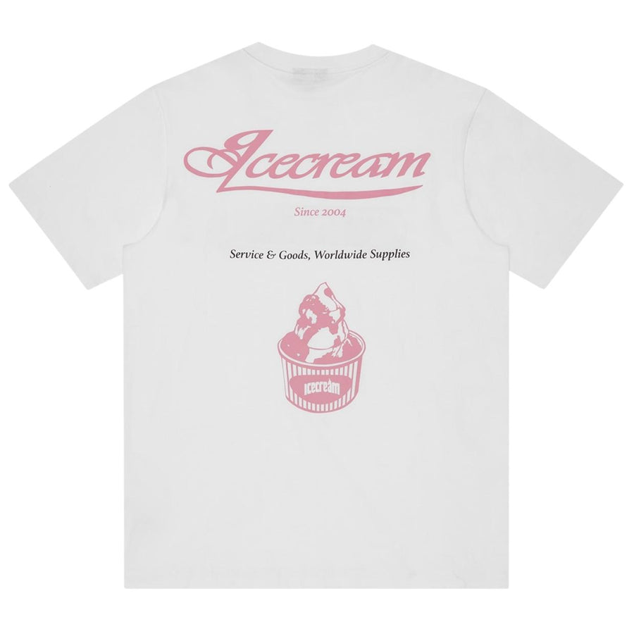 ICECREAM Printed Nice To See You White T-Shirt