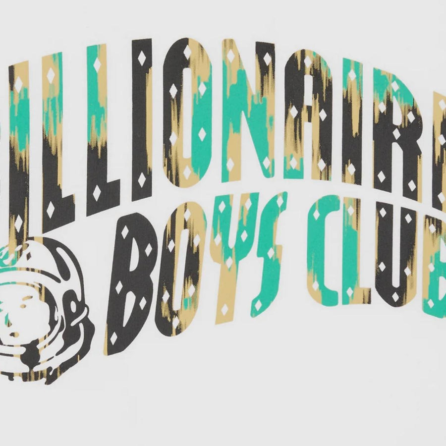 Billionaire Boys Club Leopard Camo Arch Logo White T-Shirt