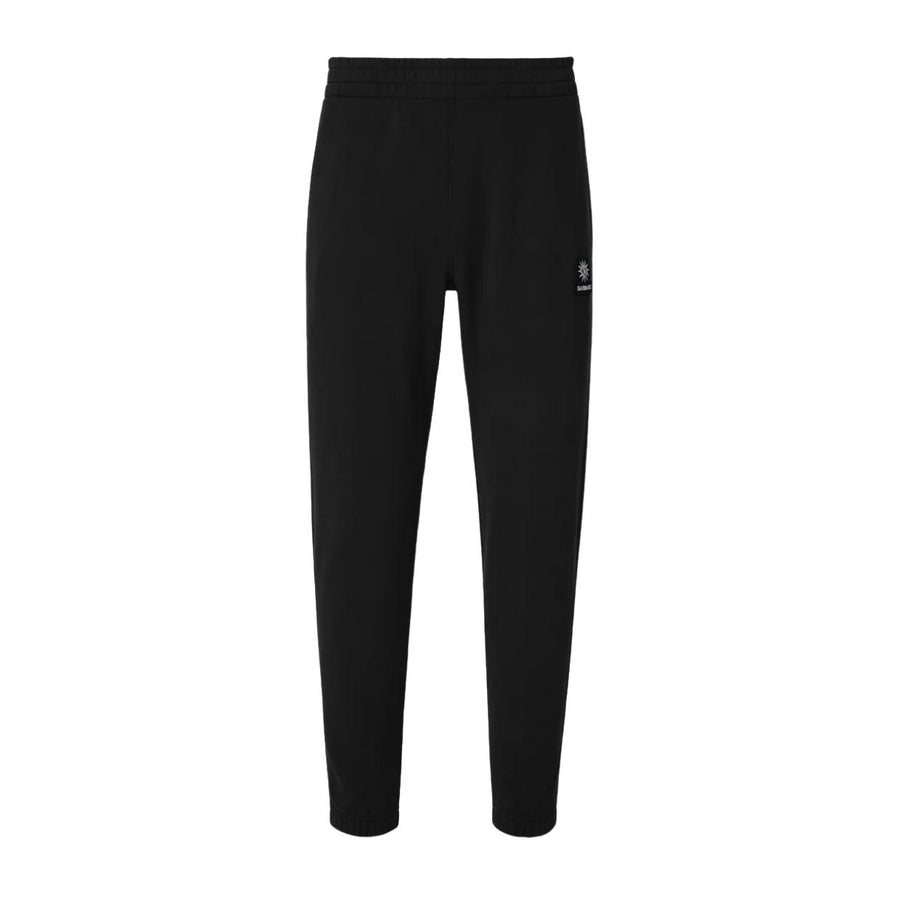 Sandbanks Badge Logo Black Sweat Tracksuit Bottoms