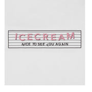 ICECREAM Printed Nice To See You White T-Shirt