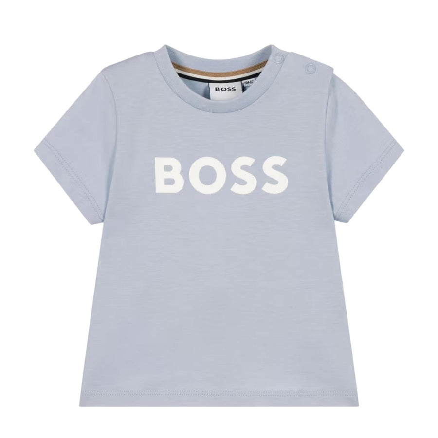 BOSS Baby Contrast Logo Pale Blue T-Shirt