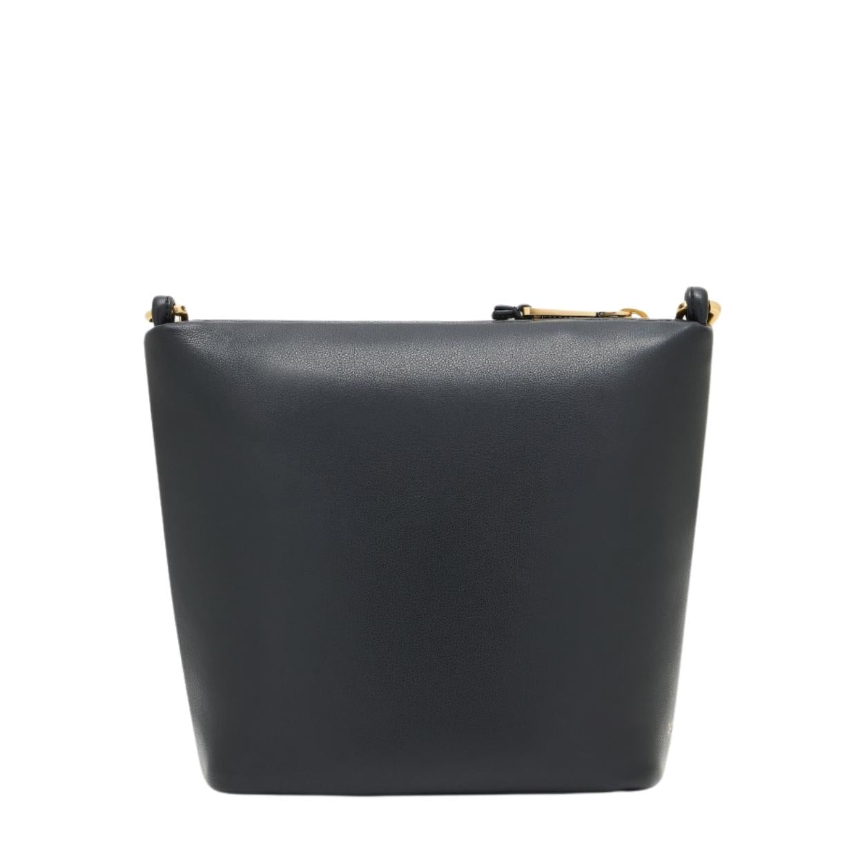 Emporio Armani Leather Small Chain Black Hobo Bag