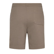 BOSS Cotton-Blend Contrast-Pipping Light Pastel Green Sweat Shorts
