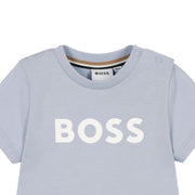 BOSS Baby Contrast Logo Pale Blue T-Shirt