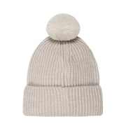 BOSS Baby Embroidered Logo Knitted Beige Beanie Hat