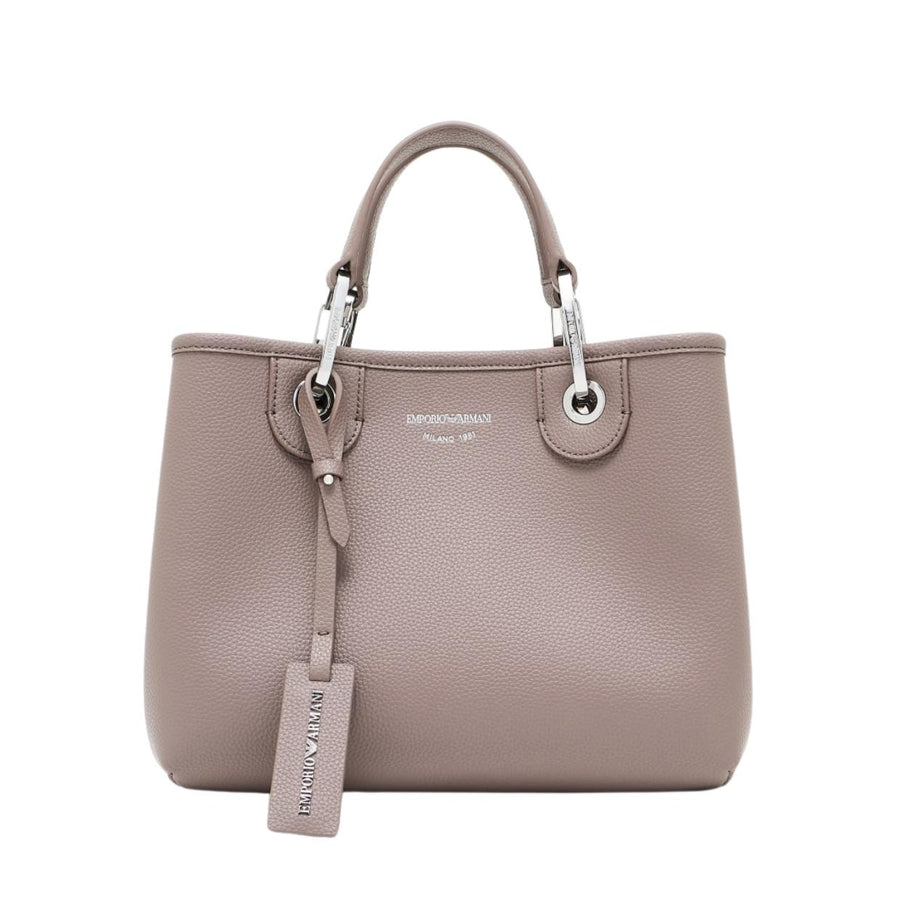 Emporio Armani Small Taupe MyEA Print Tote Bag