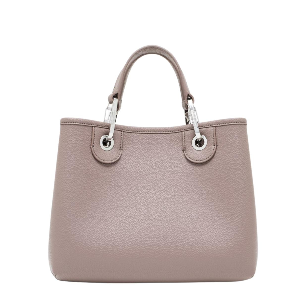 Emporio Armani Small Taupe MyEA Print Tote Bag