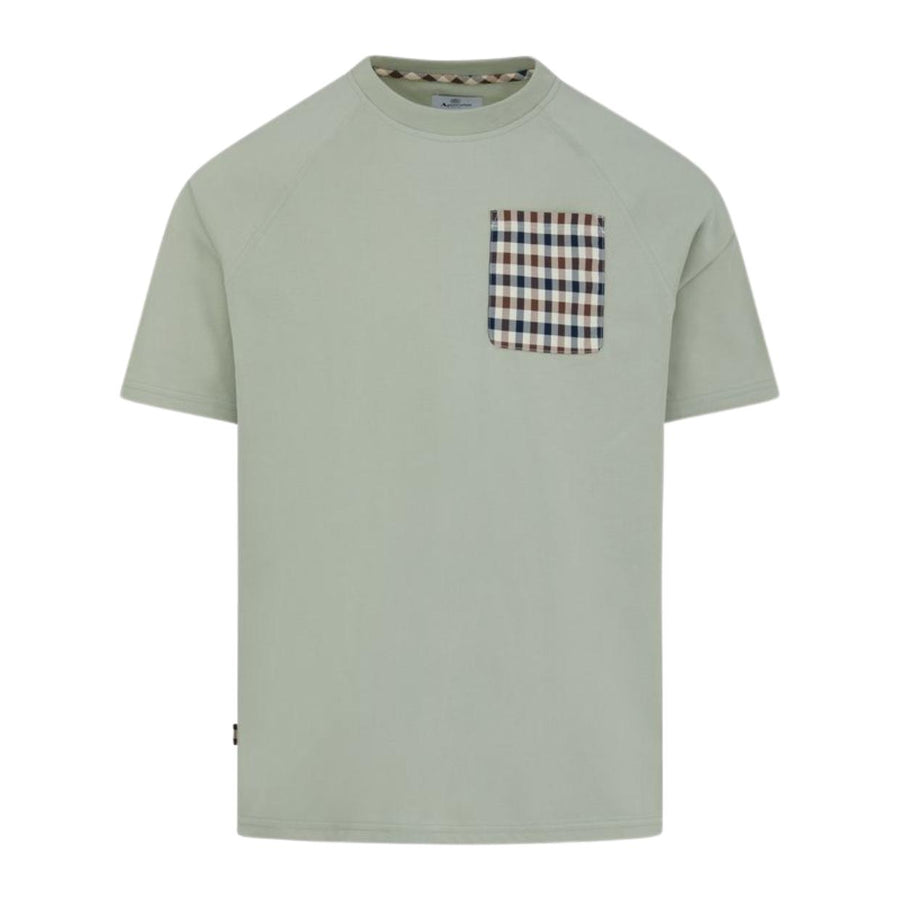 Aquascutum Active Raglan Pocket Salvia Green T-Shirt