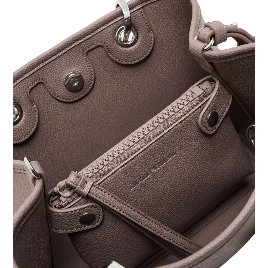 Emporio Armani Small Taupe MyEA Print Tote Bag