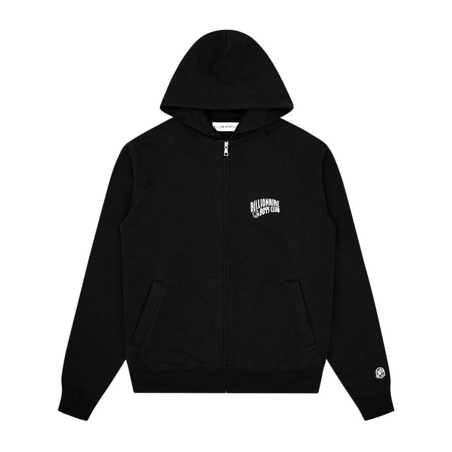 Billionaire Boys Club Small Arch Logo Zip Through Black Hoodie