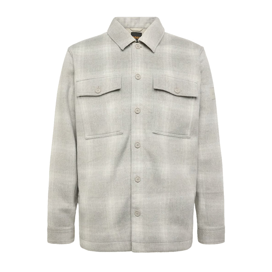 BOSS Losky M Relaxed Fit Light Beige Overshirt