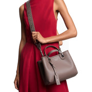 Emporio Armani Small Taupe MyEA Print Tote Bag