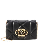 Love Moschino Embossed Quilted Chain Crossbody Bag