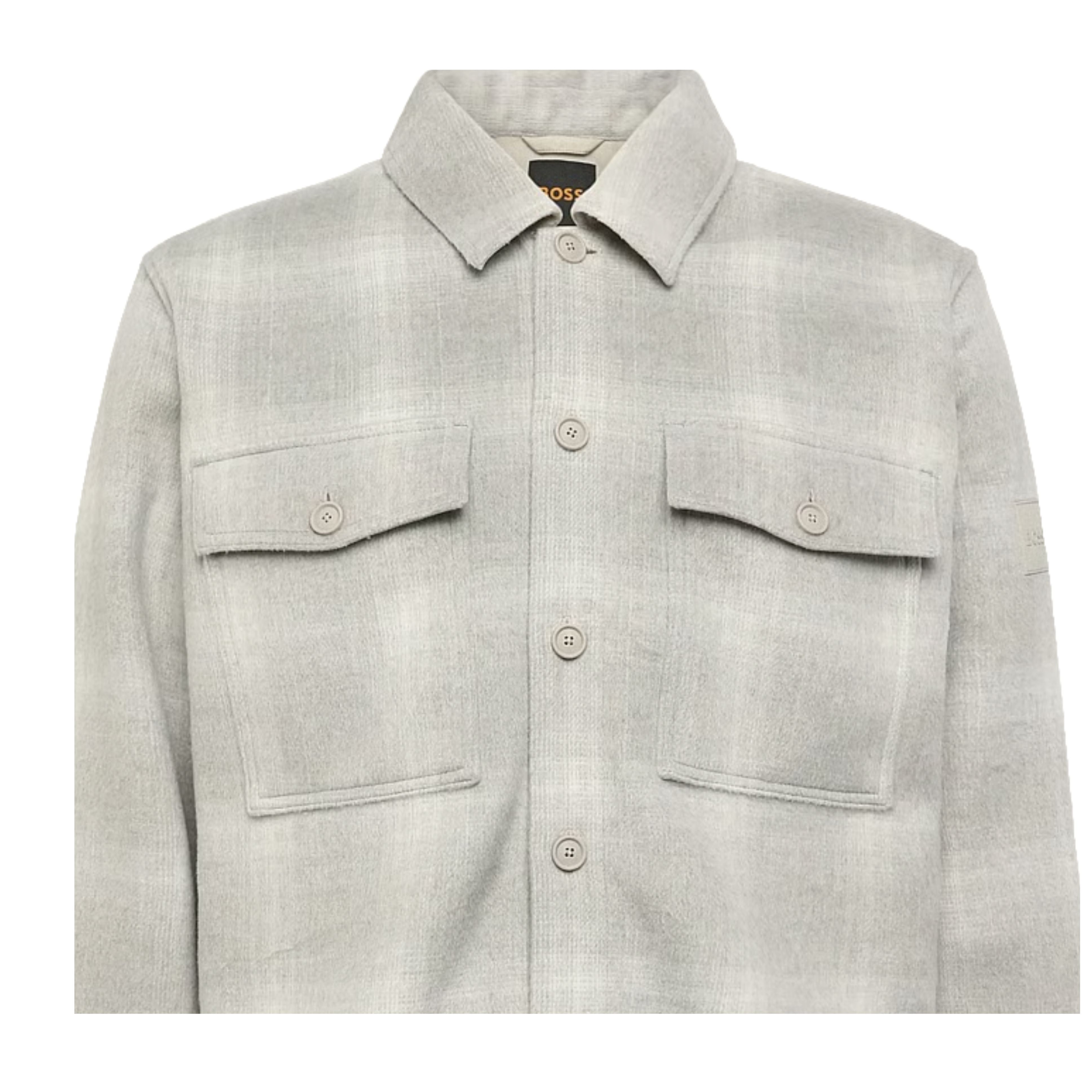 BOSS Losky M Relaxed Fit Light Beige Overshirt