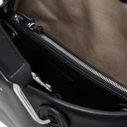 Emporio Armani Nappa Leather Medium Black Shopper Bag