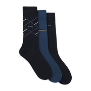 BOSS Logo Regular Fit Three-Pack Socks Set