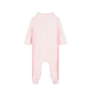 BOSS Baby Logo Pink Velvet Babygrow