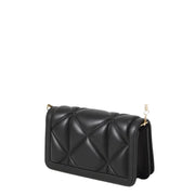 Love Moschino Embossed Quilted Chain Mini Wallet Crossbody Bag