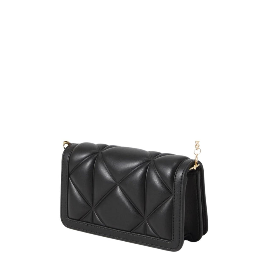 Love Moschino Embossed Quilted Chain Mini Wallet Crossbody Bag