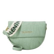 Valentino Bags Embossed Logo Pansy Light Green Crossbody Bag