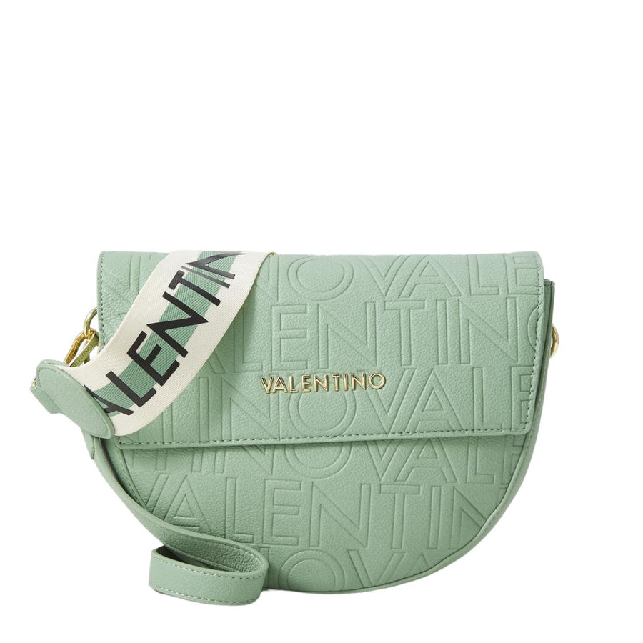 Valentino Bags Embossed Logo Pansy Light Green Crossbody Bag