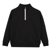 BOSS Kids Half Zip Black Sweatshirt