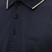 BOSS Birdie Paule Contrast Tipping Navy Polo Shirt