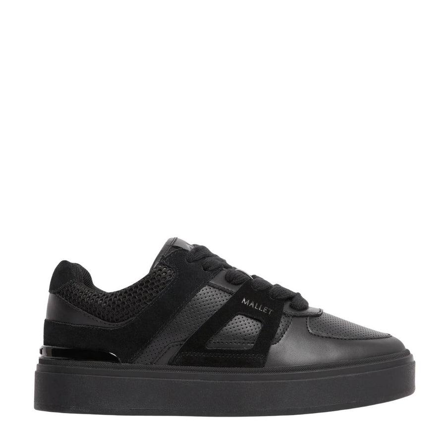 Mallet London Fenchurch Triple Black Trainers