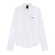 BOSS Embroidered Logo Motion Regular Fit White Shirt