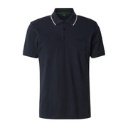 BOSS Birdie Paule Contrast Tipping Navy Polo Shirt