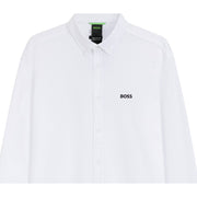 BOSS Embroidered Logo Motion Regular Fit White Shirt