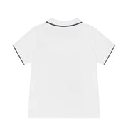 BOSS Baby Printed Logo White Polo Shirt