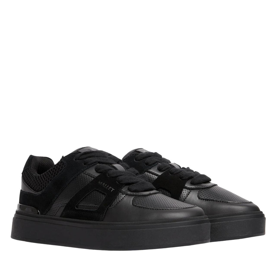 Mallet London Fenchurch Triple Black Trainers