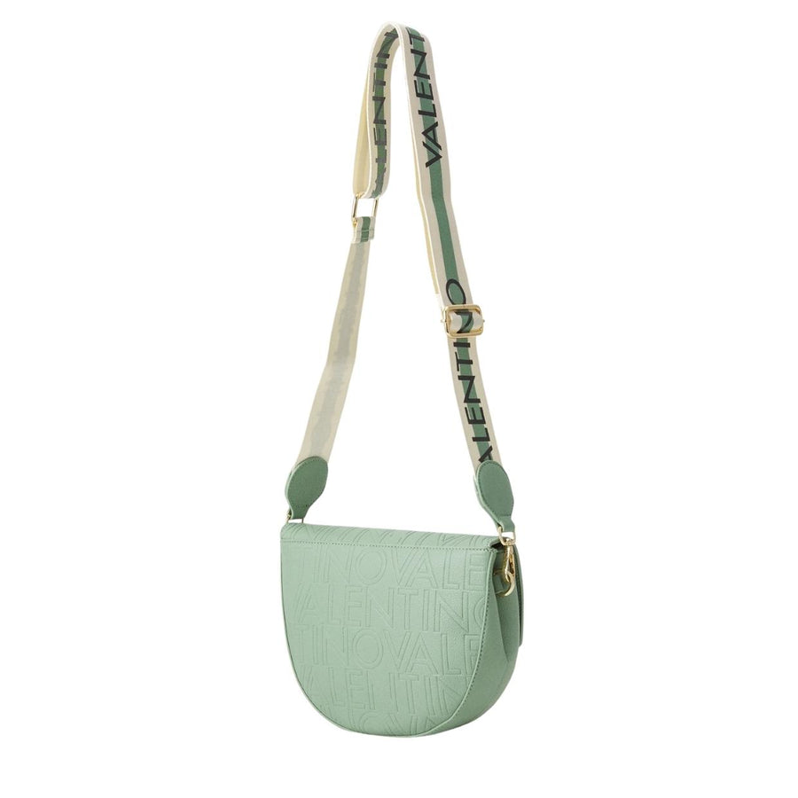 Valentino Bags Embossed Logo Pansy Light Green Crossbody Bag