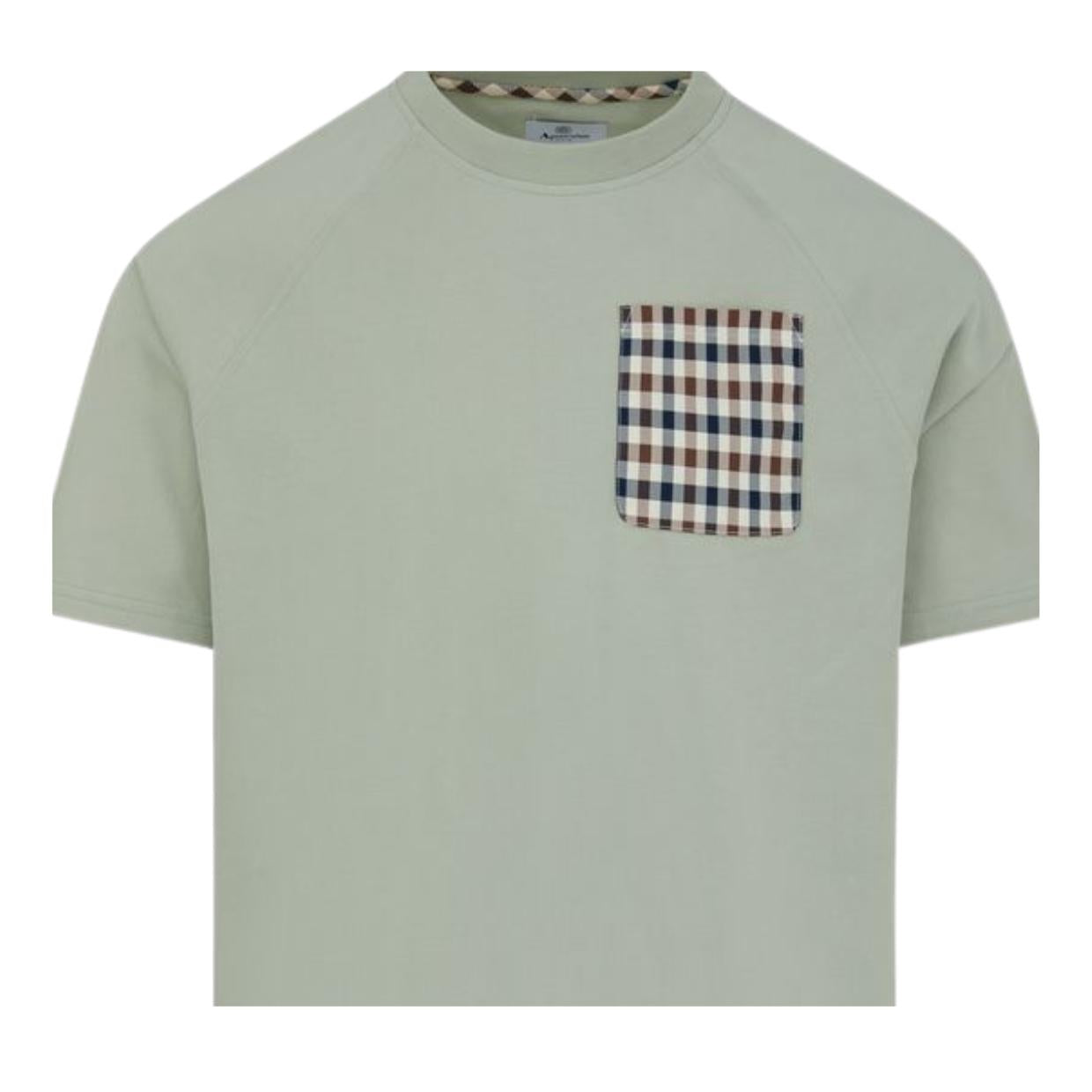 Aquascutum Active Raglan Pocket Salvia Green T-Shirt