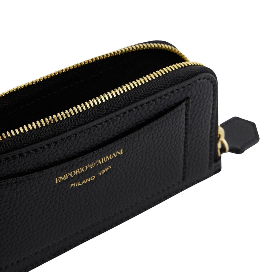 Emporio Armani Logo Black Card Holder