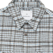 EDWIN Blue/Grey Julius Long Sleeve Check Shirt