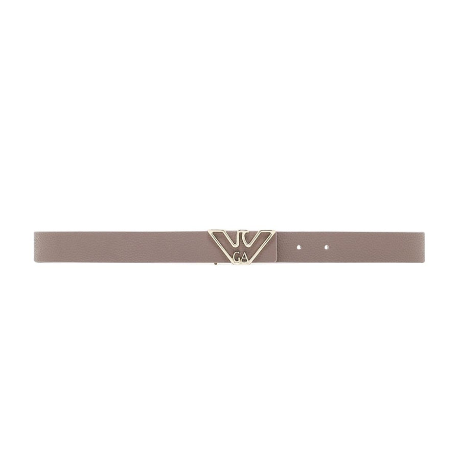 Emporio Armani Eagle Plate Taupe Belt