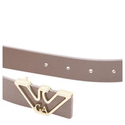 Emporio Armani Eagle Plate Taupe Belt