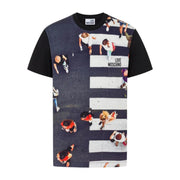 Love Moschino Graphic Print Navy T-Shirts