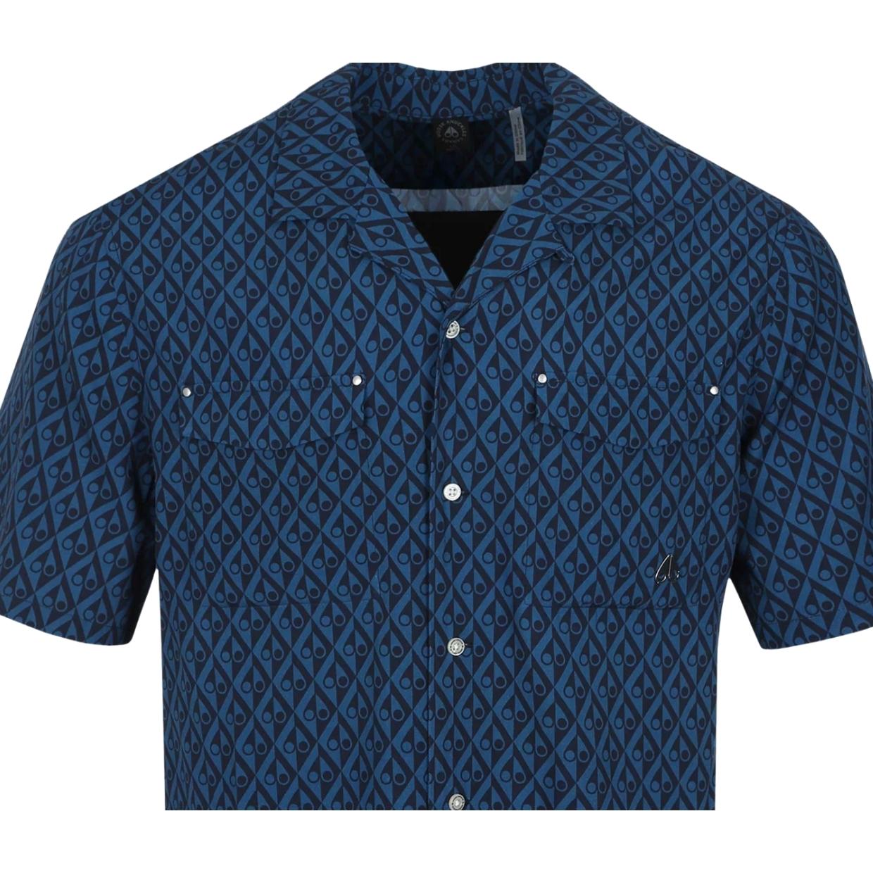 Moose Knuckles Navy/Marina The Bay Shirt