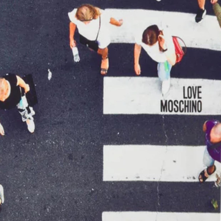 Love Moschino Graphic Print Navy T-Shirts