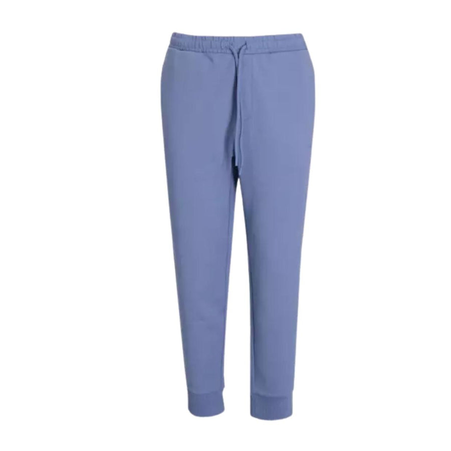 BOSS Logo Stretch-Cotton Blue Tracksuit Jogging Bottoms