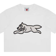 ICECREAM Polka Dot Running Dog White T-Shirt
