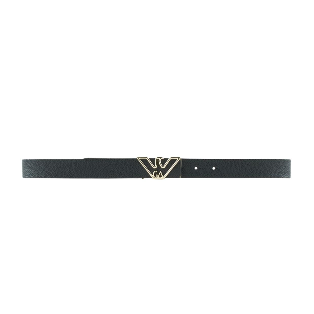 Emporio Armani Eagle Plate Black Belt