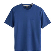 BOSS Embroidered Logo Royal Blue Rib T-Shirt