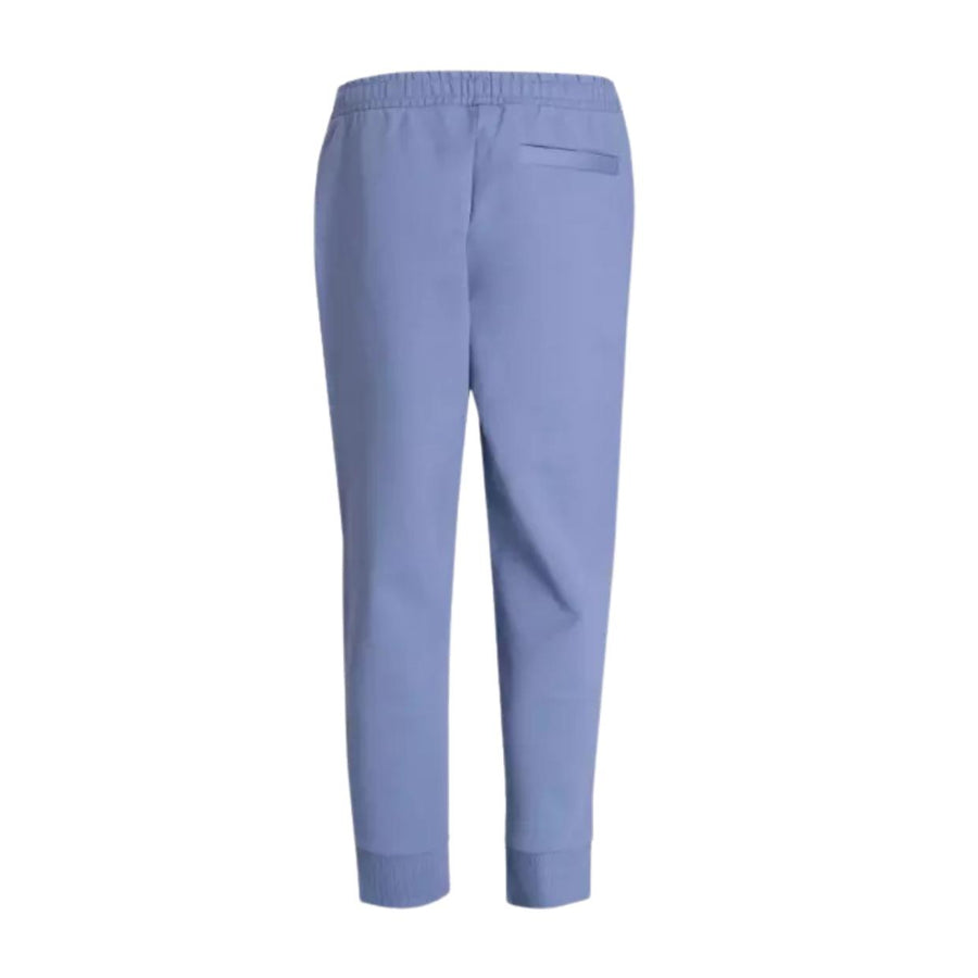 BOSS Logo Stretch-Cotton Blue Tracksuit Jogging Bottoms