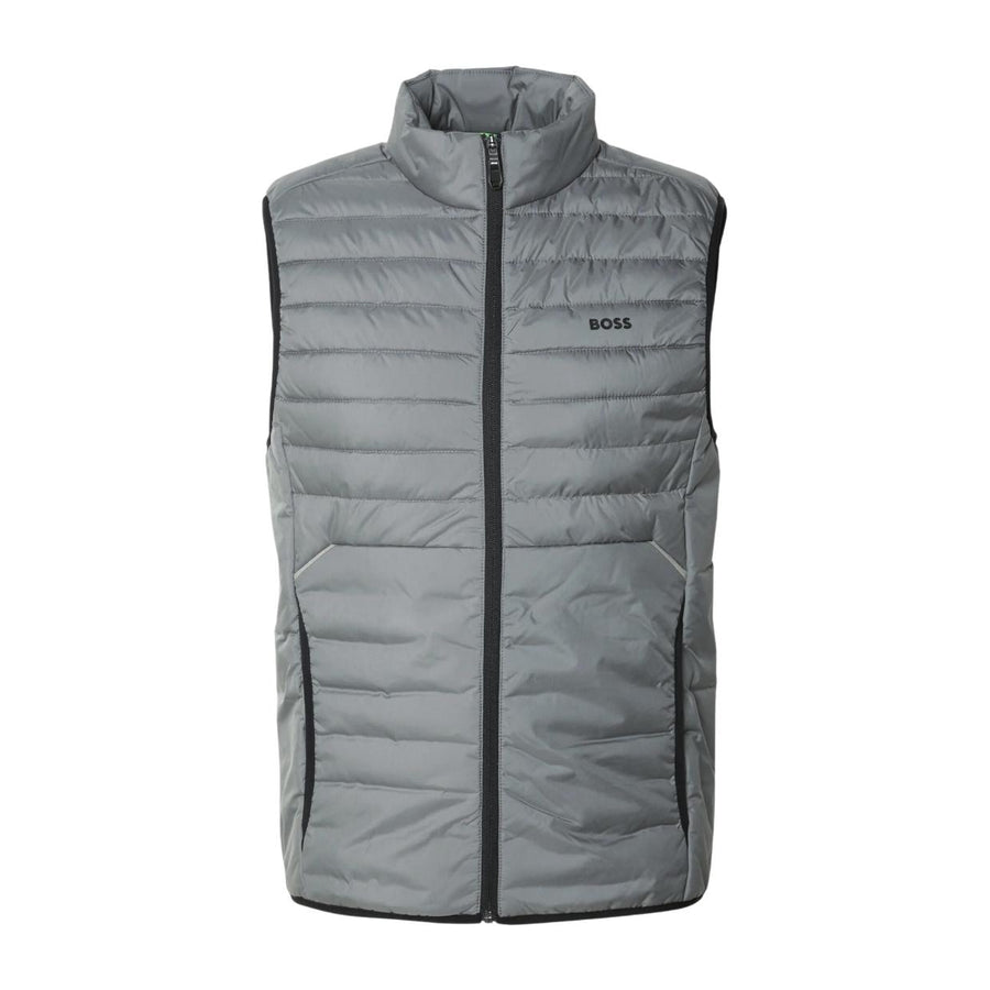 BOSS V-Thor Quilted Dark Grey Gilet Buy Online at Retro