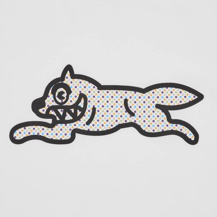 ICECREAM Polka Dot Running Dog White T-Shirt